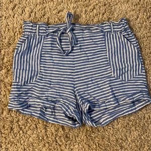 Jolt blue and white shorts.